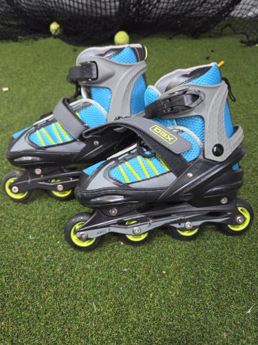 DBX Inline Adjustable Skates Regular Width Size 5-8 (Used)