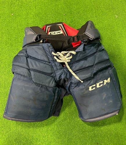 Blue Intermediate Small CCM 1.9 Hockey Goalie Pants (Used)