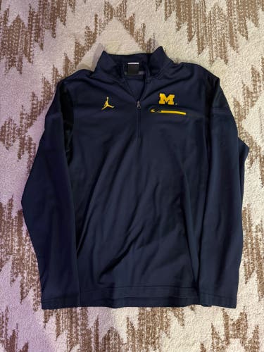 Michigan Wolverines Jordan Quarter Zip Pull Over