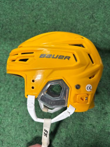 Yellow Medium Bauer Re-Akt 155 Helmet (Used)