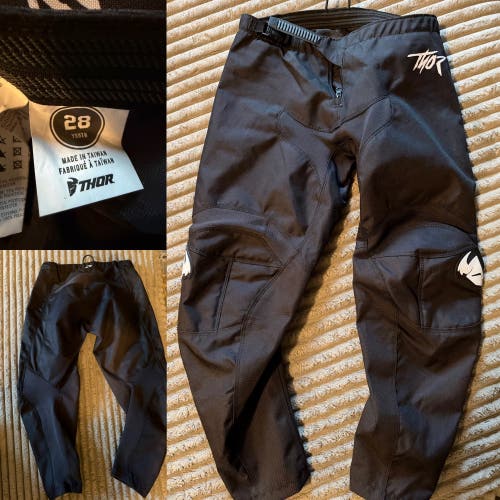 Black Youth Size 28 Race Pants (Used)