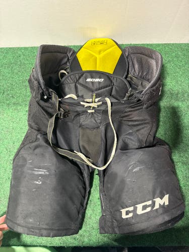Black CCM Tacks 9080 Hockey Pants (Used) |  Senior Small