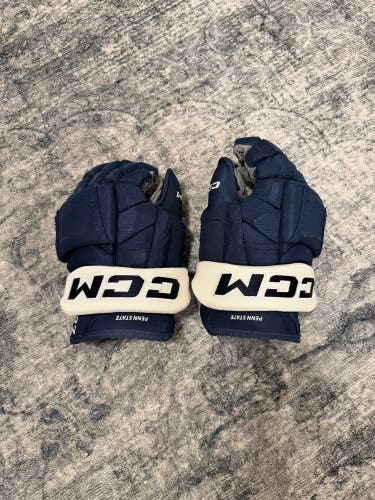 Peen State Hockey CCM HG12 Gloves 14" Pro Stock (Used) #27
