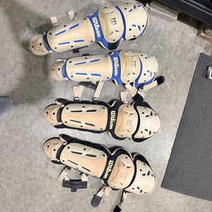 2 Pairs - Wilson Ez Gear 2.0 Catcher's Leg Guard (Used)