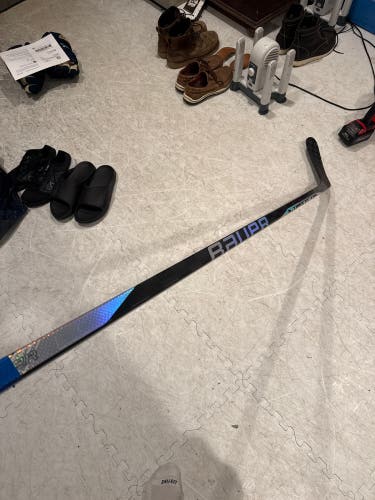 Intermediate Bauer Nexus Sync Left Hand Hockey Stick Toe Pattern 77 Flex Pro Stock (Used)