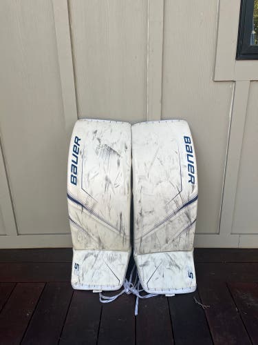 Connor Ingram Medium Bauer Supreme 2S Pro Goalie Leg Pads Pro Stock (Used)