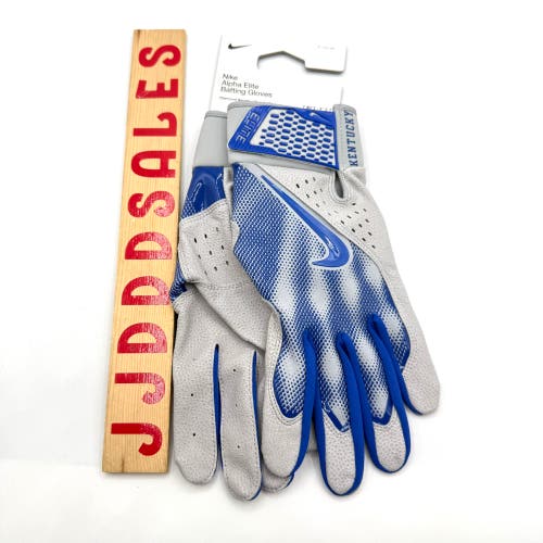 NIKE ALPHA ELITE BATTING GLOVES FB4170-014 KENTUCKY WILDCATS BASEBALL MEN SZ XL

New With Tags