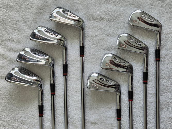 Ram Tour RT70 Iron Set (3 iron - PW, 8 clubs) RH; Steel Shafts