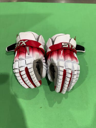 White Small STX Surgeon Lacrosse Gloves (Used)