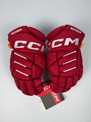 New 13" CCM HGPJSSP Pro Stock Hockey Gloves - Red