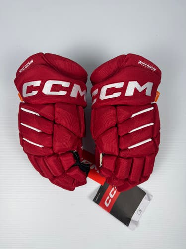 New CCM HGPJS Pro Stock Hockey Gloves - Red