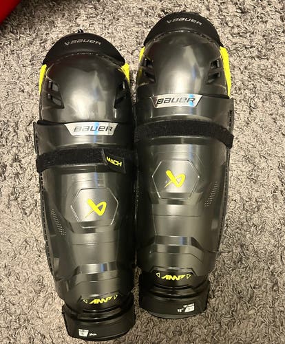 Senior Bauer Supreme Mach 15" Shin Pads (New)