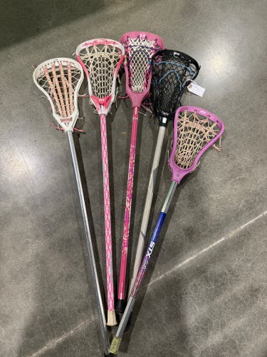 5 Pack Women’s Lacrosse Sticks (Used)