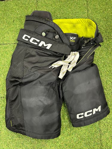 Black Junior Large CCM Tacks XF Pro Hockey Pants (Used)