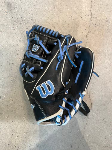 Black Wilson A950 RH Infield Baseball Glove 11.5" (Used)