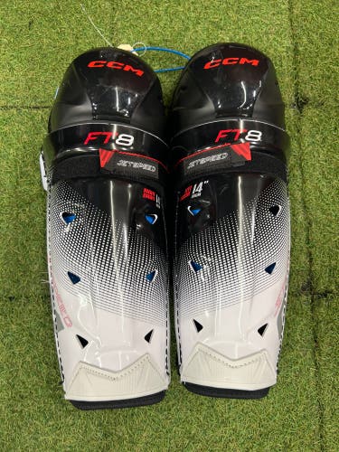 Senior CCM JetSpeed FT8 Shin Pads 14" (New)