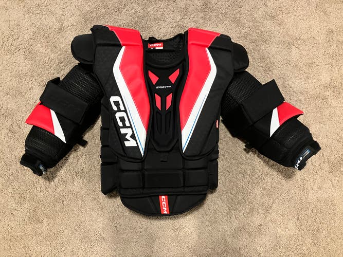 CCM EFlex 6.9 Senior Goalie Chest Protector – Medium – Black/Red