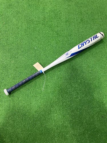 White 2022 Easton Crystal Alloy Bat (-13) Alloy 29 oz 32" (Used)