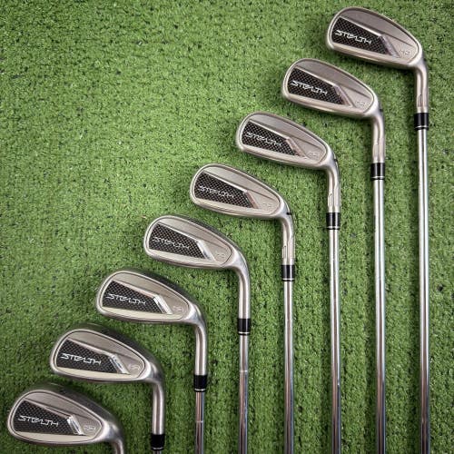 Taylormade Stealth HD Iron Set 5-PW AW SW KBS Max MT 85g Regular Flex Steel