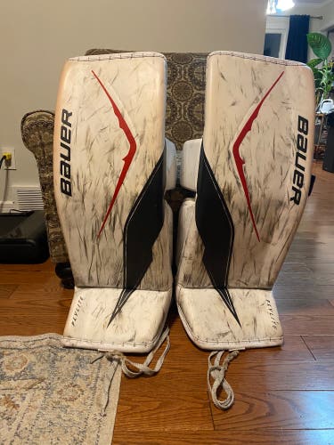 Small 2025 Bauer FlyLite Goalie Leg Pads (Used)