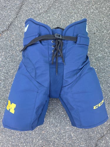 NEW Blue Senior Large CCM HP30 Hockey Pants Michigan Pro Stock