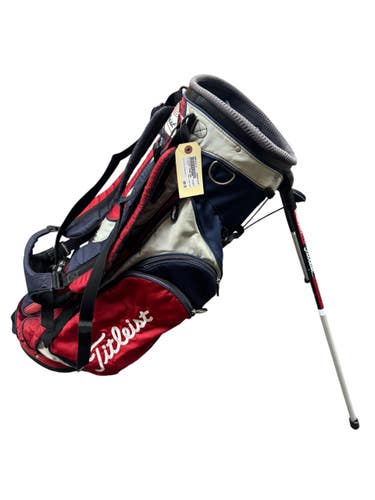 USED TITLEIST 4 WAY STAND BAG RED AND NAVY 11835-S000213114