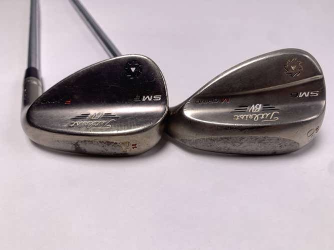Titleist Vokey SM6 Steel Grey Wedge Set 54* 14 60* 8 Wedge Steel Mens RH