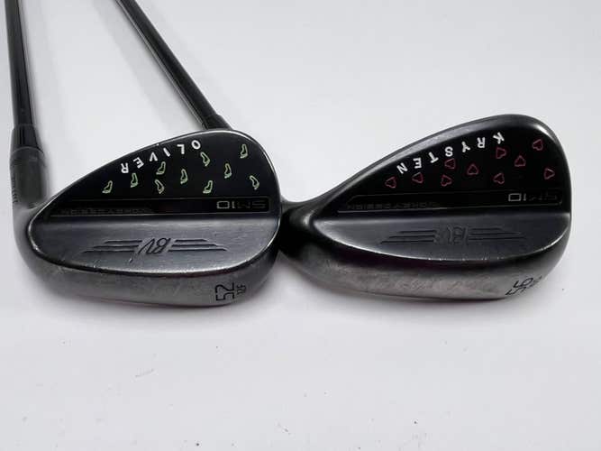 Titleist Vokey SM10 Jet Black Wedge Set 52* 12 | 56* 10 LZ 6.5 Black XStiff RH