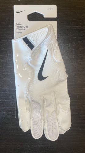 White/Black XL Adult Nike Vapor jet 8.0 Gloves NFL Issued (NWT)