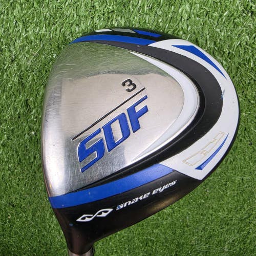 Snake Eyes SDF Blue Fairway 3 Wood 3W Regular Flex Graphite Left Handed LH 43"