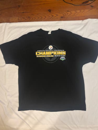 NFL Pittsburgh Steelers AFC Champions SuperBowl XLIII “BELIEVE IN NOW” XXL Shirt