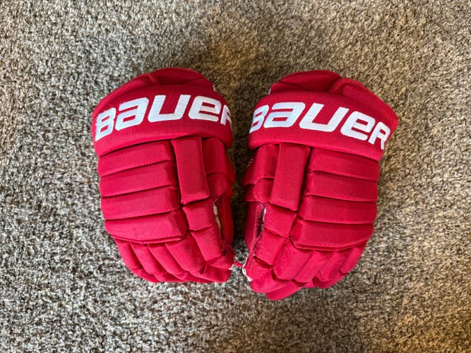Bauer BH Pro Gloves | 14" | Red | Tomas Holmstrom / Red Wings | Used