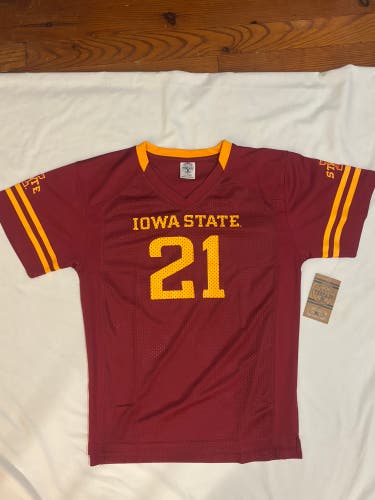 Rivalry Threads Iowa State Cyclones #21 Youth Football Jersey Youth Large
