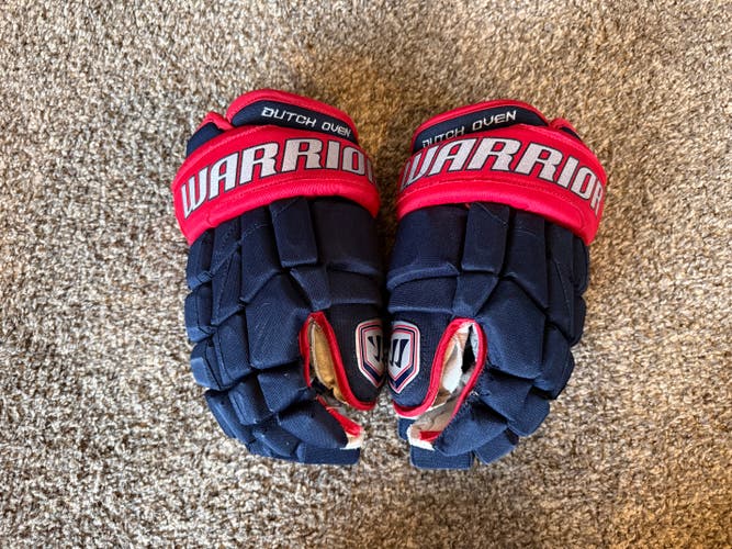 Custom Warrior Luxe Gloves | 14" Wide | Navy Blue | "Dutch Oven" | Lightly Used