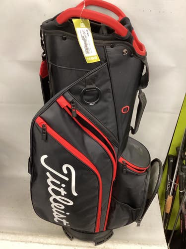 Used Titleist CART 14 Mens Cart Bag Black And Red 11851-S000053277