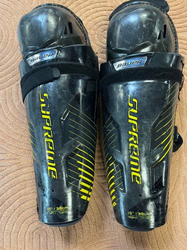 Senior Bauer Supreme S150 Shin Pads 15" (Used)