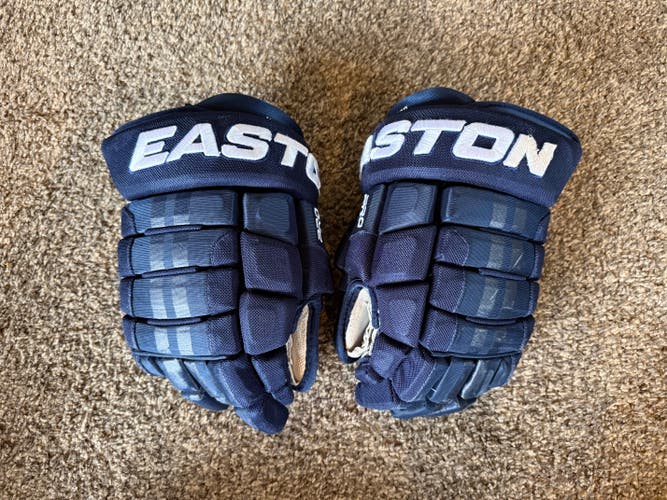 Easton 4 Roll Pro Gloves | 14" Narrow | Navy Blue | Steven Kampfer / Panthers | Used