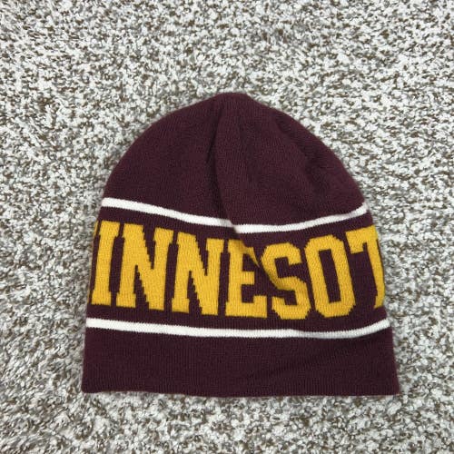 Minnesota Golden Gophers Hat Beanie Mens One Size Red NCAA Football Nike Knit A1