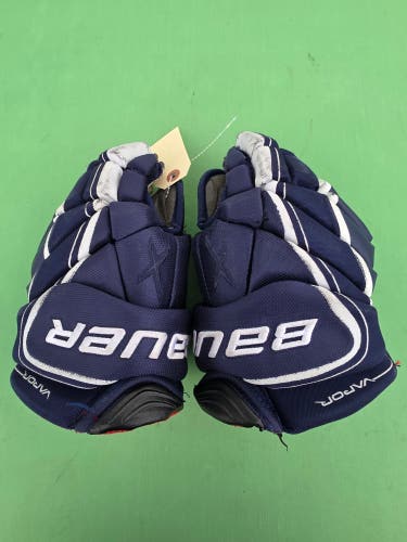Blue Junior Bauer Vapor 1X Lite Gloves 12"