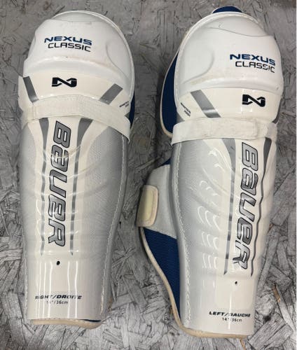 Senior Bauer Nexus Classic 14" Shin Pads (Used)