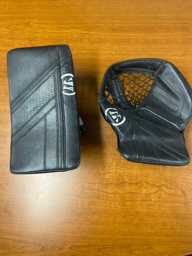 Warrior Ritual G6e+ Intermediate goalie glove and blocker