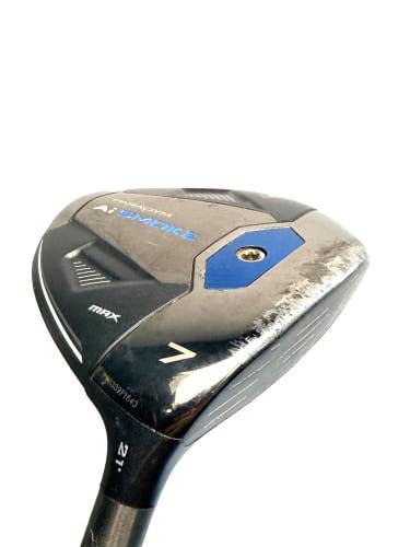 Callaway Ai Smoke Max 7 Wood 21 Cypher Black 50g Regular Flex Fairway Wood
