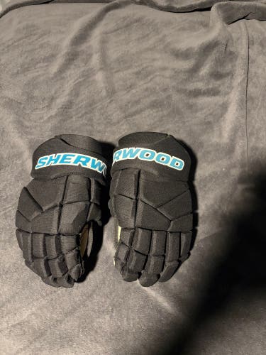 Sher-Wood San Jose team stock Gloves 14" Pro Stock (Used)