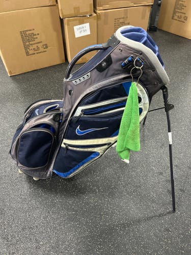 Used Nike NIKE GOLF STAND BAG Mens Stand Bag Navy Blue And Carolina Blue 11337-S000497863
