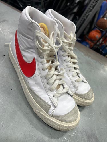 Used Nike BLAZER HIGH Basketball Shoes M White/Royal/Red Senior 9.5 11337-S000497832
