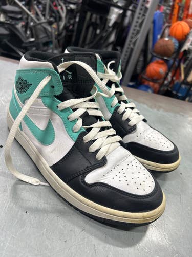 Used Jordan 1 MID Basketball Shoes M Turquoise Senior 9 11337-S000497831