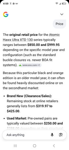 Mondo 26 & 26.5 Men's Atomic Hawx Prime XTD 130 Ski Boots (New)