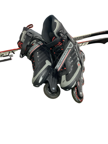 Used Rollerblade BIO DYNAMIC Senior Rec Fitness Skates Black Senior 10 11613-S000190811