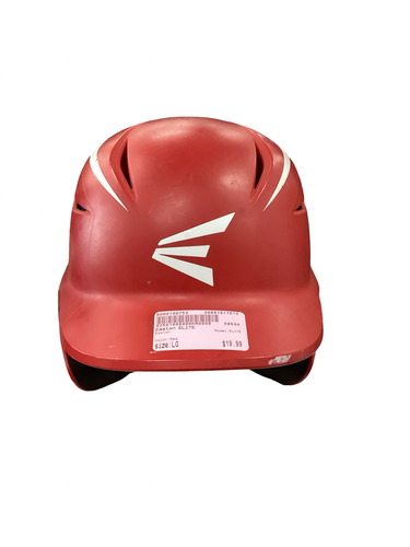 Used Easton ELITE Batting Helmet No Mask Red LG 11613-S000190753