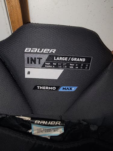 Intermediate Large Bauer Elite Hockey Goalie Pants